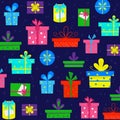 GIFT BOX pattern Royalty Free Stock Photo